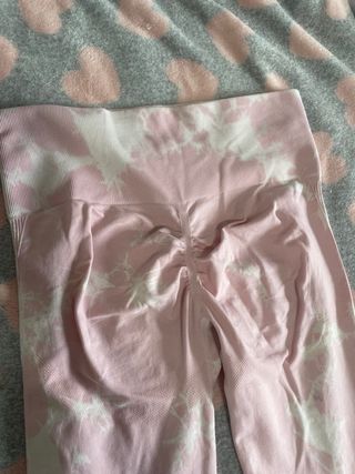 Leggings Tie-Dye Rosa y Blanco