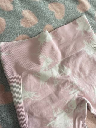 Leggings Tie-Dye Rosa y Blanco