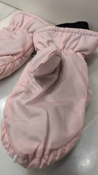 Manoplas de nieve rosas 4-8 años