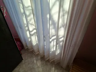 Tende camera da letto bianche