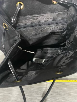 Zaino Regina Schrecker nero con manico bambù