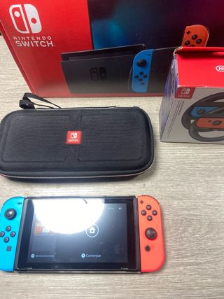 Nintendo Switch Azul/Rojo + Accesorios