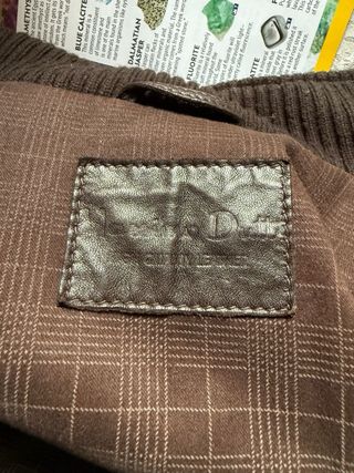 Chaquetón Cuero Marrón Oscuro Talla M Mass Dut