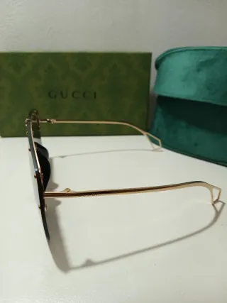 Gafas de LujoNegras y Doradas