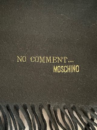 Sciarpa Moschino in lana nera