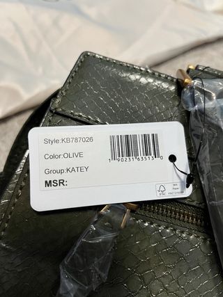 Bolso Guess verde efecto piel serpiente