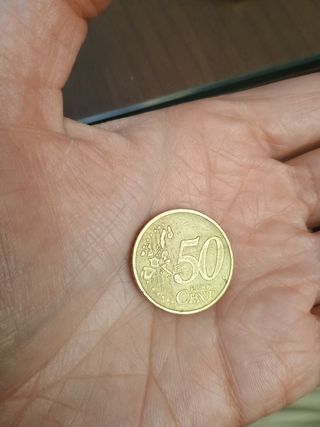 Moneda 50 céntimos Francia año 1999