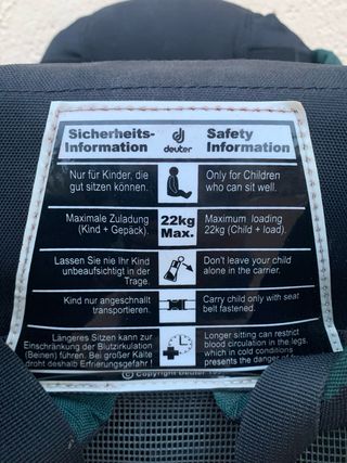 Silla portabebés Deuter Kid Aircomfort