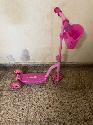 Patinete infantil rosa 3 ruedas