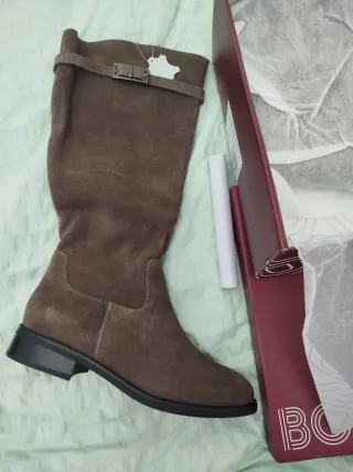 Botas de piel Bosanova color marrón