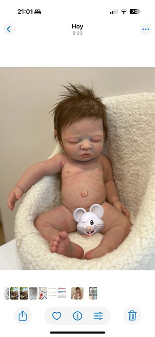 Bebé Reborn Silicona Platino Niño