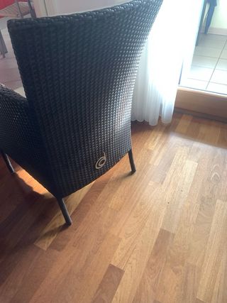 Set 4 Poltrone da esterno/interno beige/marrone