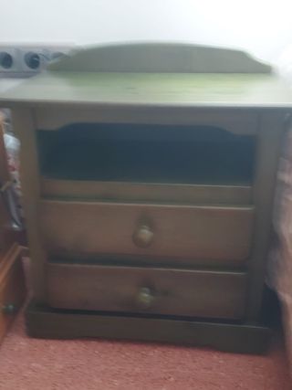 Espejo de pie verde con perchero Somier de lamina