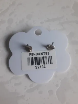 Pendientes Triángulo Azul y Rosa