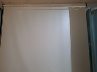 Estor enrollable blanco de tela