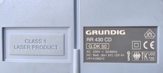 Radiocassette CD Grabadora Grundig Portátil