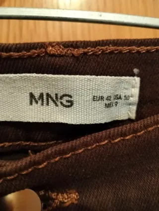 Vaqueros Mango Marrones