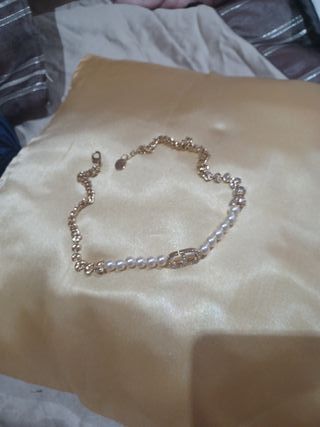 Gargantilla Perlas CDior Inspiración Oro.