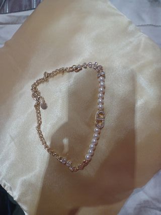 Gargantilla Perlas CDior Inspiración Oro.