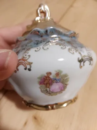 Zuccheriera vintage in porcellana Bavaria Fasolt