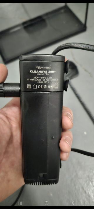 Acuario 20 litros + filtro + termómetro