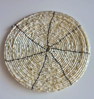 Centrotavola perline + 6 sottobicchieri