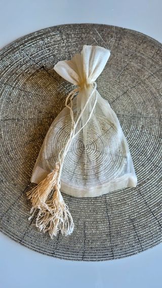 Centrotavola perline + 6 sottobicchieri