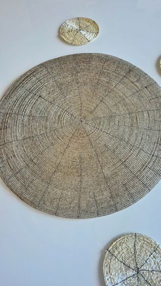 Centrotavola perline + 6 sottobicchieri