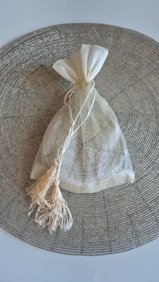 Centrotavola perline + 6 sottobicchieri