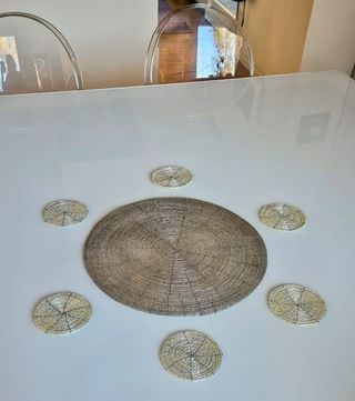 Centrotavola perline + 6 sottobicchieri