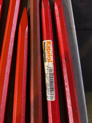 Set 10 scalpelli rossi