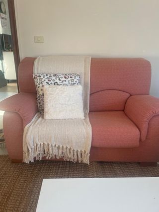 Sofá 2 y 3 plazas color teja