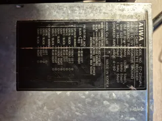 Radio Cassette Coche AIWA CT-Z3401