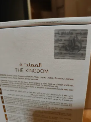 Perfume Lattafa The Kingdom para Hombre