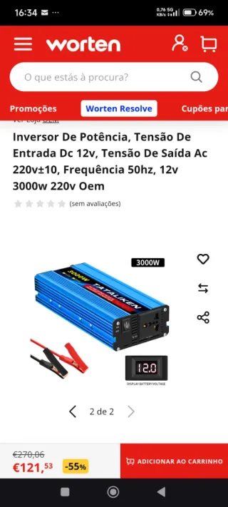 Inversor de Potência Tataliken 3000W