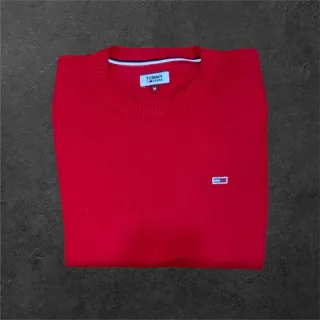 Maglione Tommy Jeans Rosso Taglia M Cotone