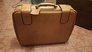Maletín vintage cuero marrón