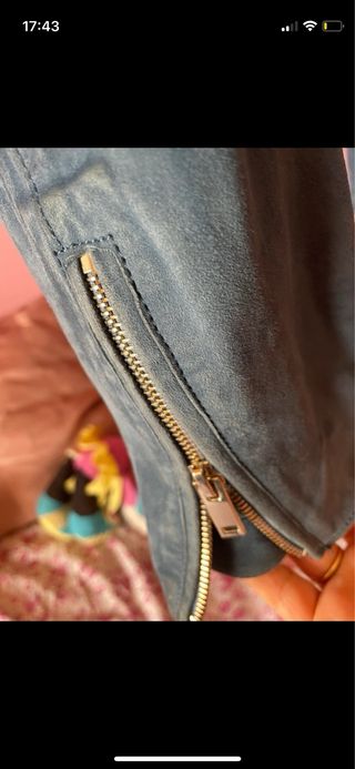 Cazadora ante azul Massimo Dutti