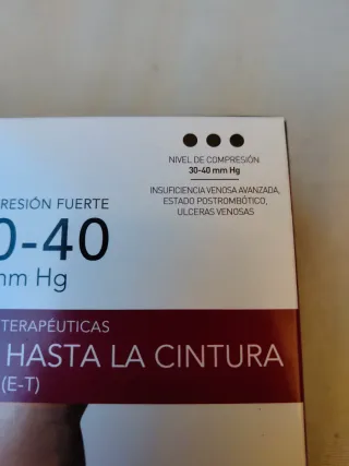 Medias Farmalastic Compresión Fuerte Talla G Nieva