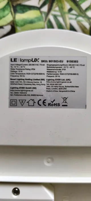 2 unidades de Plafón LED Techo Wifi Alexa Blanco