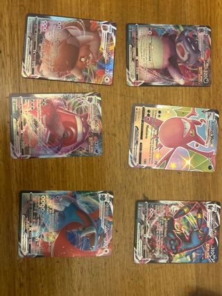 Lote 6 Cartas Pokémon VMAX