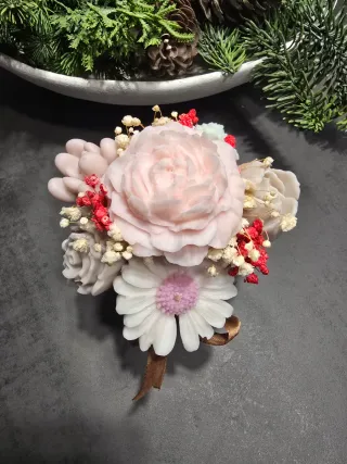 Velas decorativas florales