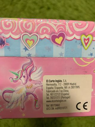 Caja joyero unicornio infantil