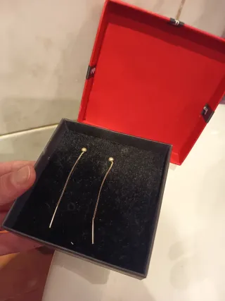 Pendientes de plata Time Road