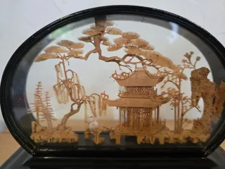 Diorama Chino Antiguo L. 20cm