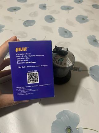 Regulador de gas QBAK 30mbar