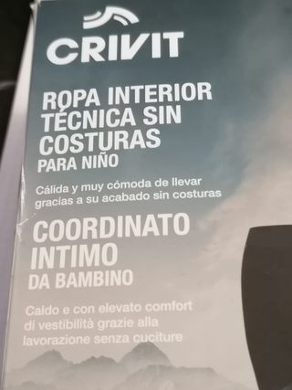 Crivit Ropa Interior Técnica Niño Talla L