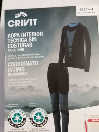 Crivit Ropa Interior Técnica Niño Talla L