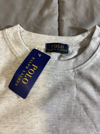 Camiseta Polo Ralph Lauren Beige Talla S Mujer