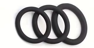 Anillos de silicona negros para hombre